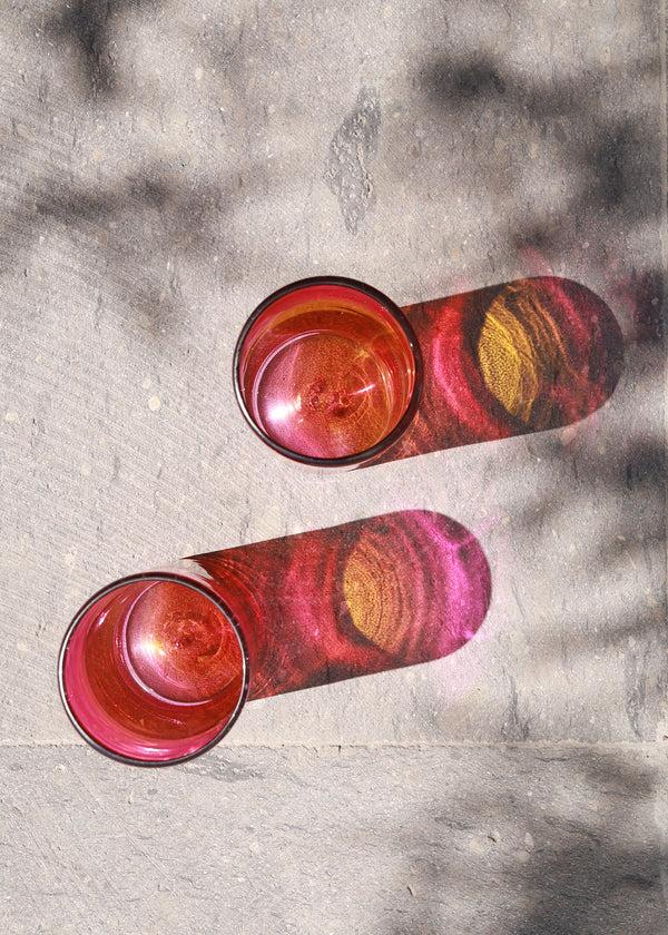 Luz Arco Glass - Set Of 2 - Hand Blown - 12 Ounces - 375ml