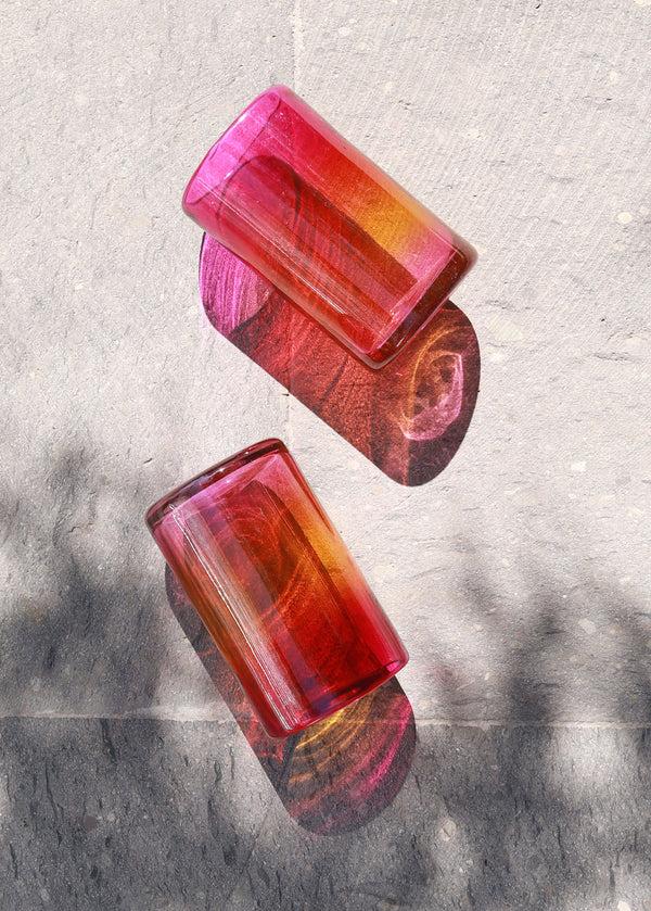 luz Arco Glass - Set of 2 - Hand blown - 12 ounces - 375ml