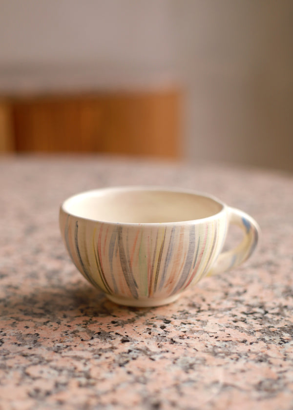 Luz Flat White Mug - 8 Oz Coffee Cup - Made In Oaxaca