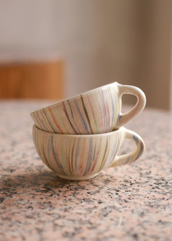 luz Flat White Mug - 8 oz Coffee Cup - Made in Oaxaca