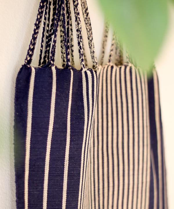 Luz Hand Woven - Las Rayas Tote - Black