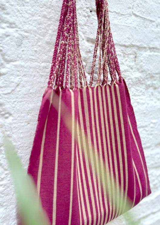 Luz Hand Woven - Las Rayas Tote - Bugambilia