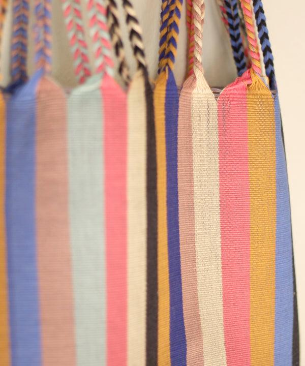 Luz Hand Woven - Las Rayas Tote - Gruesita Beige