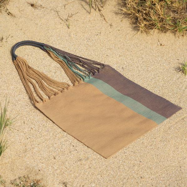 Luz Hand Woven - Las Rayas Tote - Heather / Dune