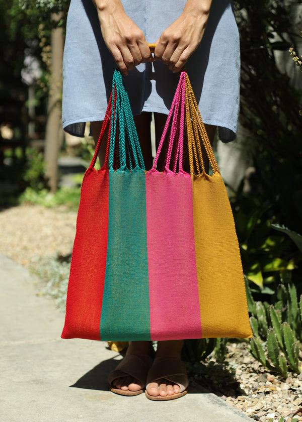 luz Hand Woven - Las Rayas Tote - Mar