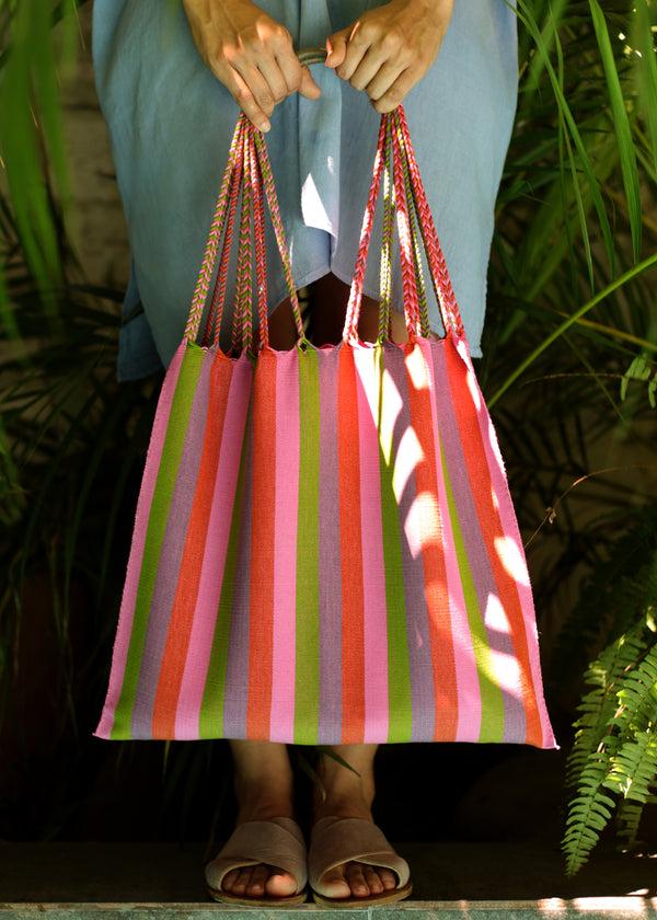 luz Hand Woven - Las Rayas Tote - NEW COLOUR - El Verano