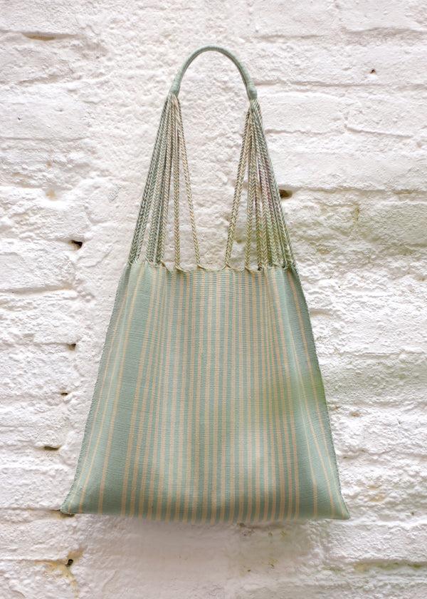 Luz Hand Woven - Las Rayas Tote - Pistachio