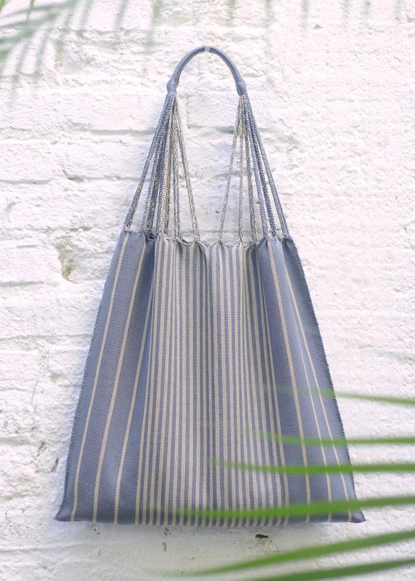 luz Hand Woven - Las Rayas Tote - Slate