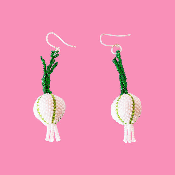 luz Indigenous - Maya Made - Beaded Onion Earrings