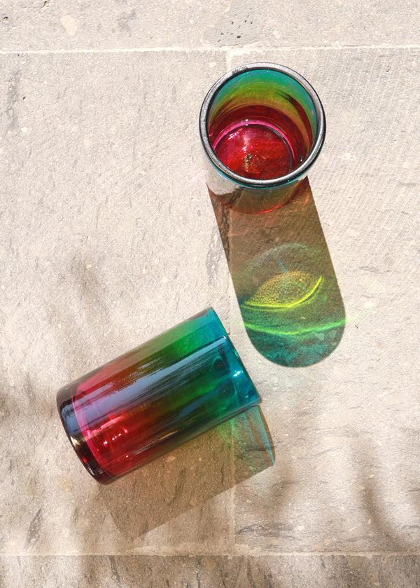 luz Iris Glass - Set of 2 - Hand blown - 12 ounces - 375ml