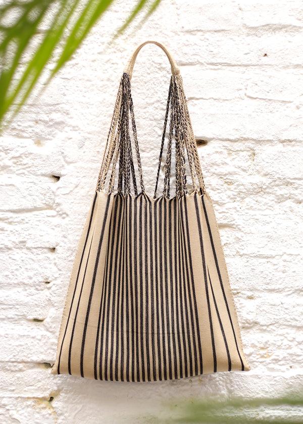 luz Las Rayas Tote - Natural