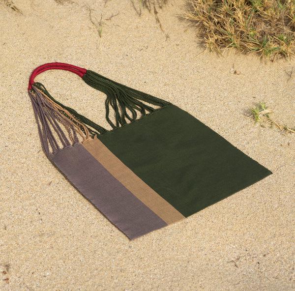 Luz Las Rayas Tote - Verde / Heather