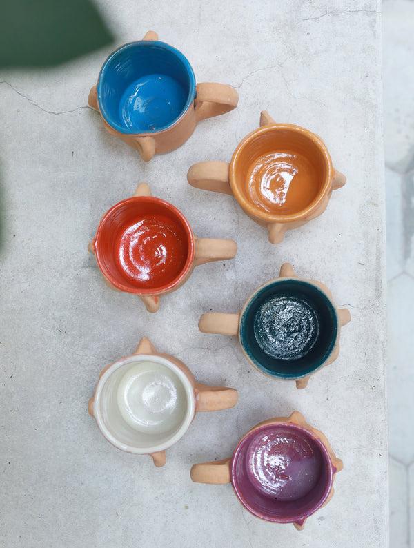 Luz Mini Manny Mug - Blue - Made In Oaxaca