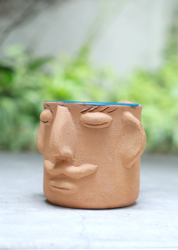 luz Mini Manny Mug - Blue - Made in Oaxaca