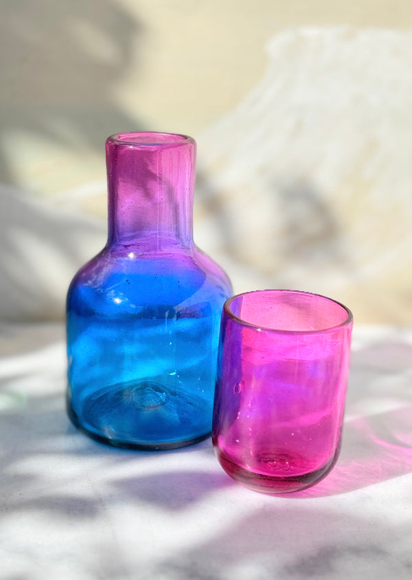 Luz Rosazul Carafe Set - For Bar Or Nightstand