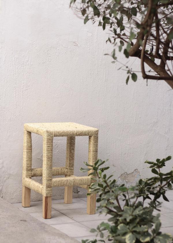 Luz Set Of 2 Woven Palm Stools