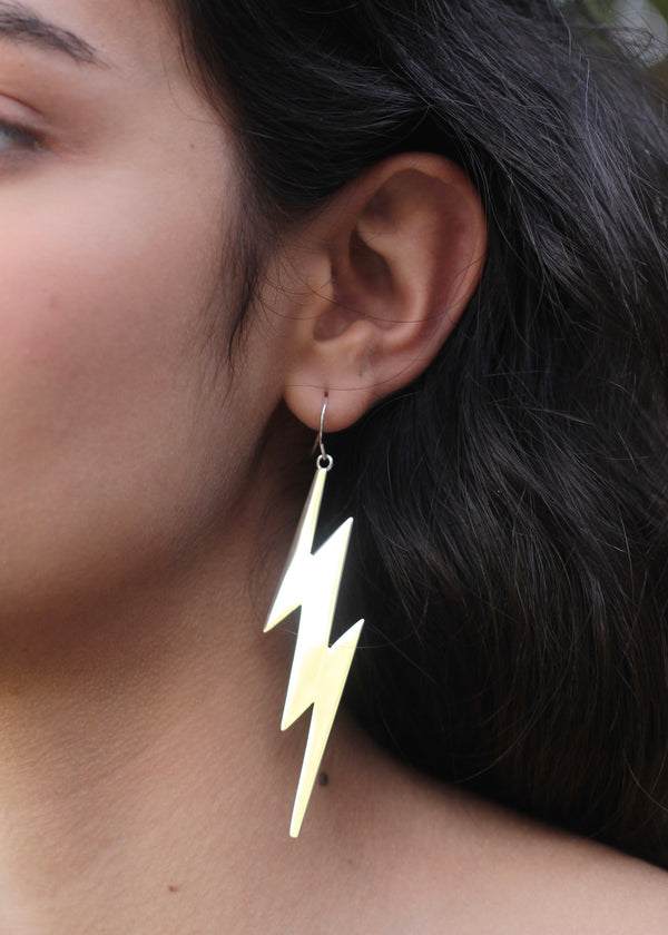 Luz Silver Earrings - Electric