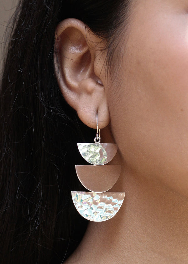 Luz Silver Earrings - Storm