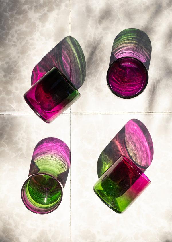luz Verdefiusha Glass - Set of 2 - Hand Blown - 2 Sizes