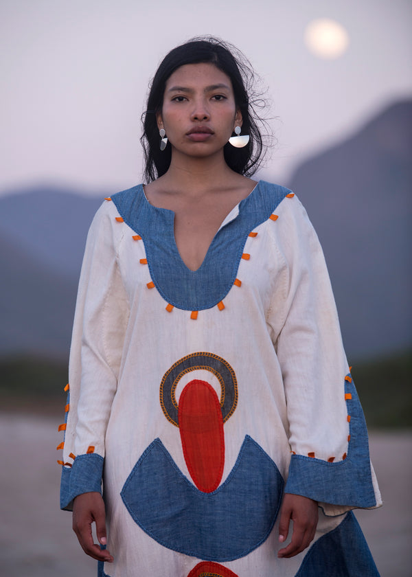 Luz Vintage Appliquéd Dress - D'Mama Carlota