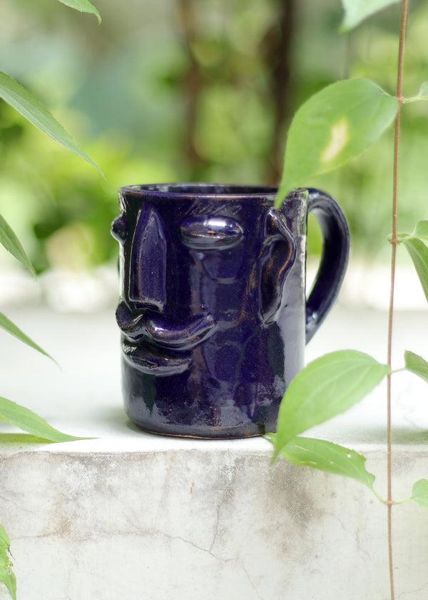 Luz Manny Mug - Blue - 10 Ounce Coffee Cup - Made In Oaxaca
