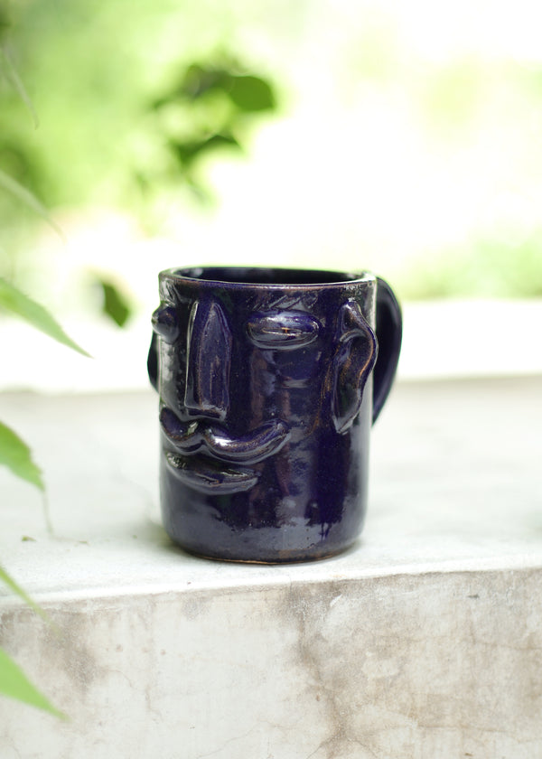 Luz Manny Mug - Blue - 10 Ounce Coffee Cup - Made In Oaxaca