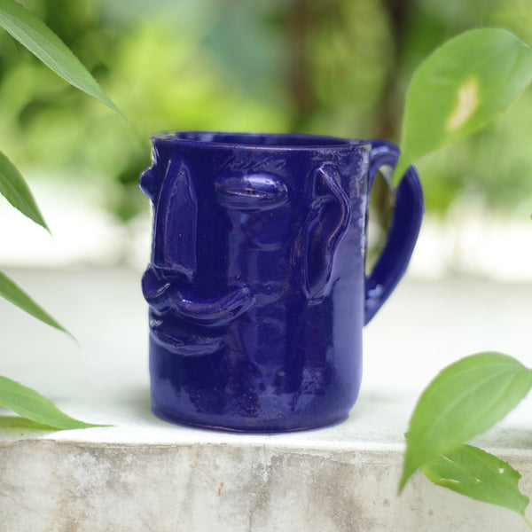 luz Manny Mug - Blue - 10 Ounce Coffee Cup - Made in Oaxaca