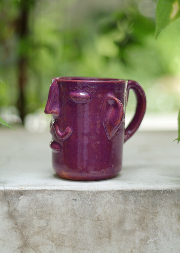 luz Manny Mug - Purple - 10 Ounce Coffee Cup - Made in Oaxaca