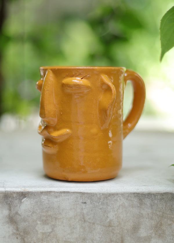 luz Manny Mug - Yellow - 10 Ounce Coffee Cup - Made in Oaxaca