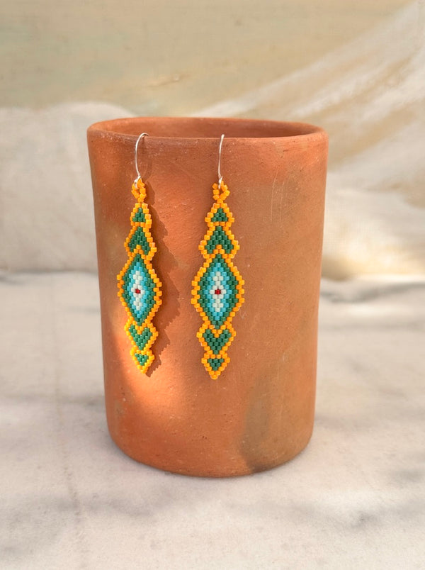 luz Native American - Beaded Earrings Japanese Glass Seed Beads luz Native American - Beaded Earrings Japanese Glass Seed Beads