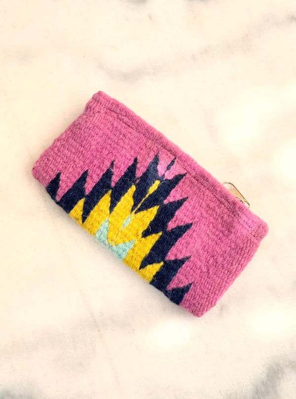 Luz Native American - Zapotec Made - Wool Pouch - Hand Woven