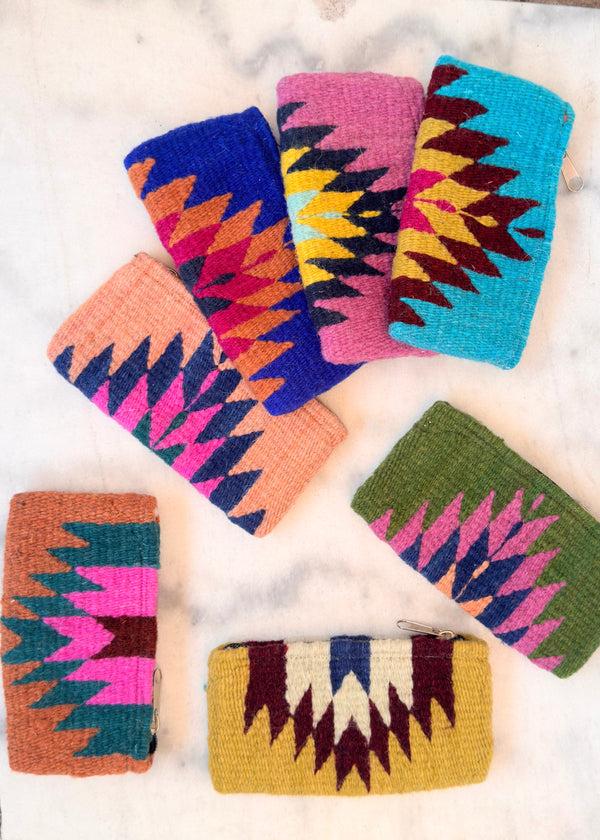 luz Native American - Zapotec Made - Wool Pouch - Hand Woven