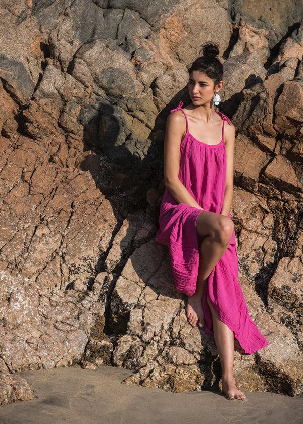 Luz Tz'un Dress - 10 Colours - 100% Cotton - Made In Oaxaca