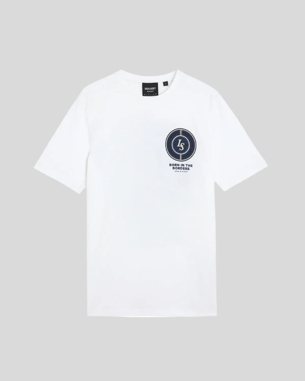 Lyle & Scott Born In The Borders Graphic T-Shirt White