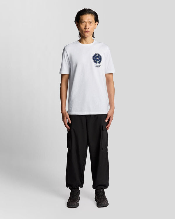 lyle & scott Born In The Borders Graphic T-Shirt White