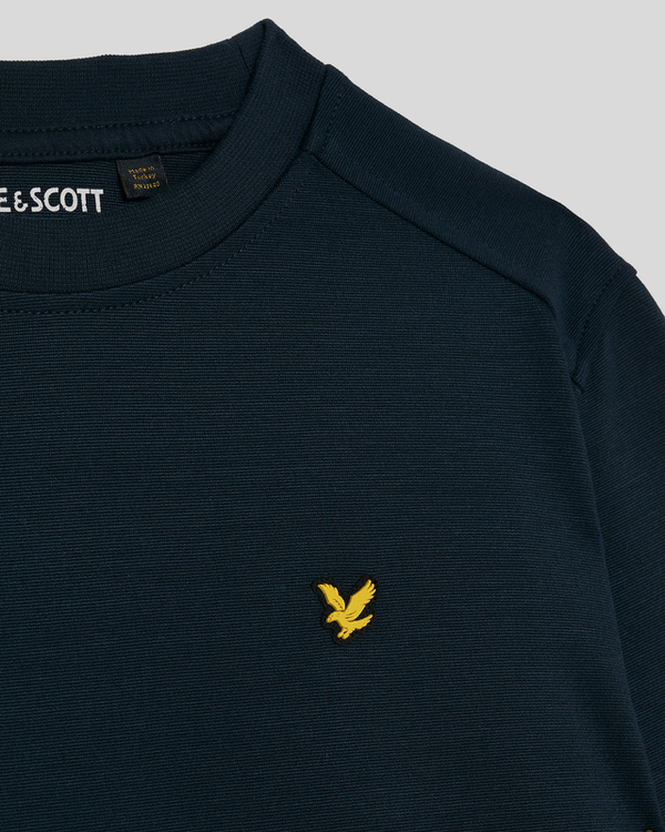 lyle & scott Brushback Fleece Crew Neck Sweatshirt Dark Navy