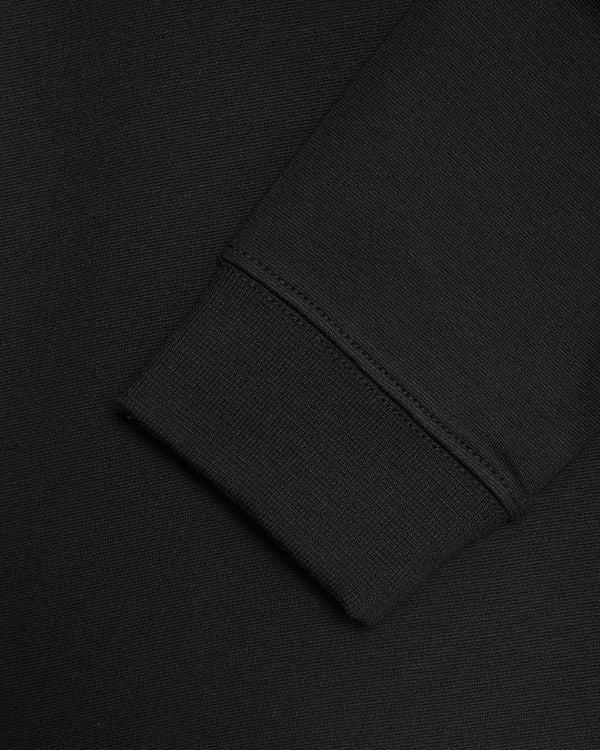 Lyle & Scott Brushback Fleece Crew Neck Sweatshirt Jet Black