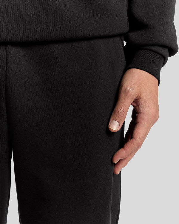 Lyle & Scott Brushback Fleece Cuffed Jogger Jet Black