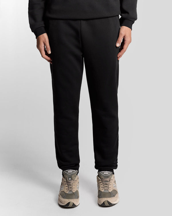 lyle & scott Brushback Fleece Cuffed Jogger Jet Black
