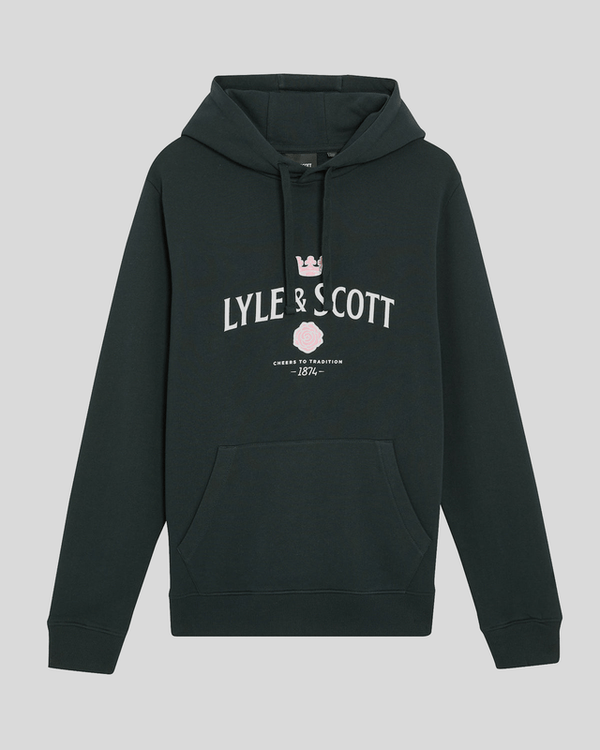 Lyle & Scott Cheers Graphic Loopback Hoodie Dark Navy
