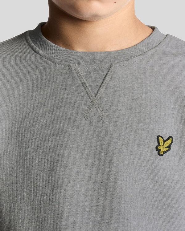 Lyle & Scott Classic Crew Neck Sweatshirt Light Grey Marl