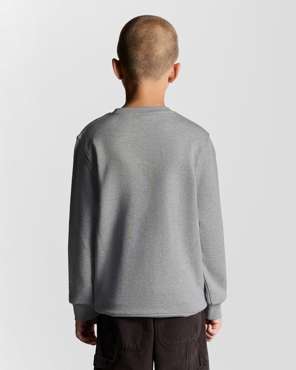 Lyle & Scott Classic Crew Neck Sweatshirt Light Grey Marl