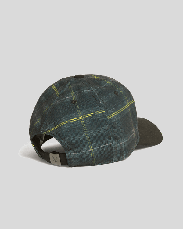 lyle & scott Contrast Tartan Check Baseball Cap Jet Black
