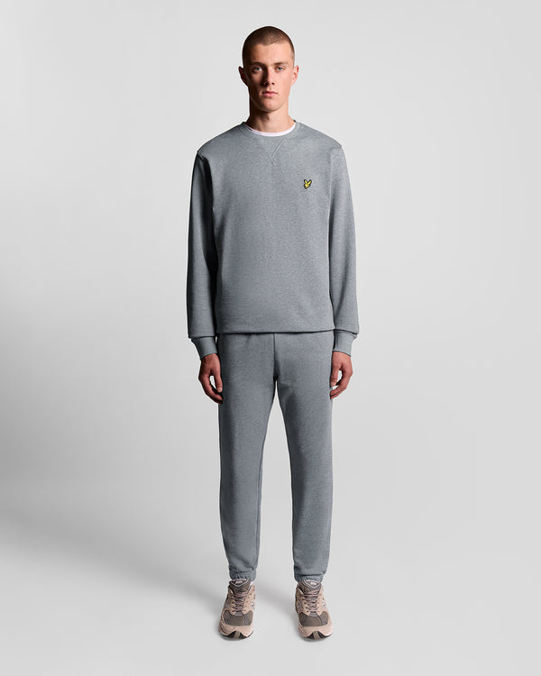 lyle & scott Cotton Crew Neck Sweatshirt Mid Grey Marl
