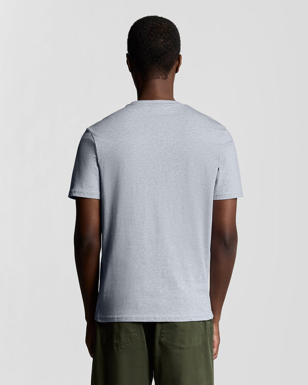 Lyle & Scott Cotton Crew Neck T-Shirt Light Grey Marl