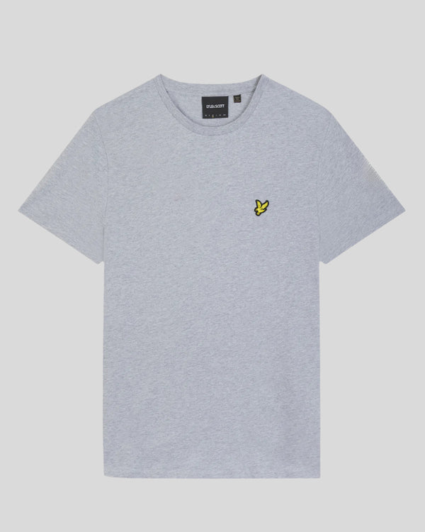 Lyle & Scott Cotton Crew Neck T-Shirt Light Grey Marl