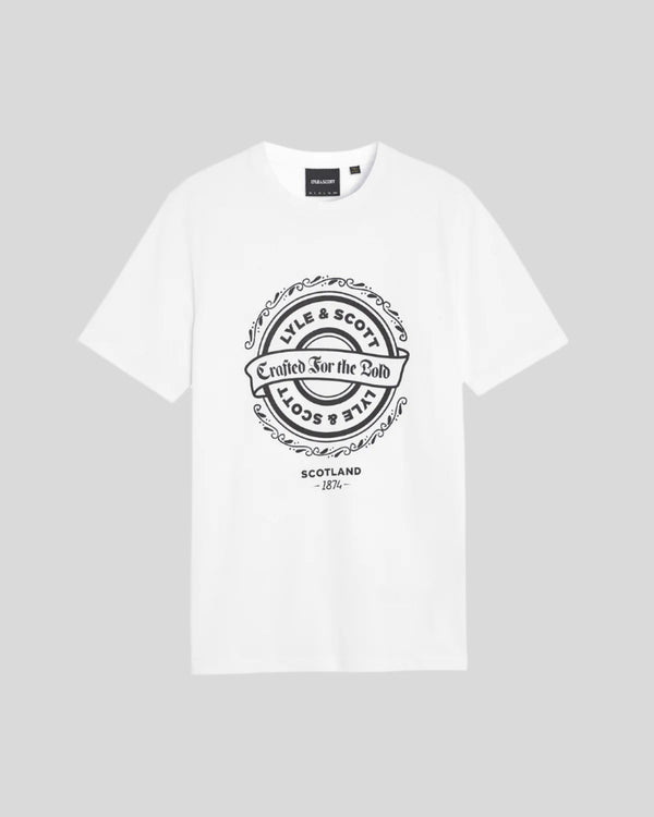 Lyle & Scott Crafted For The Bold Graphic T-Shirt White