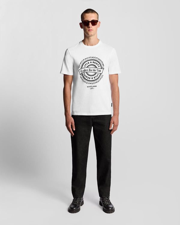 lyle & scott Crafted For The Bold Graphic T-Shirt White