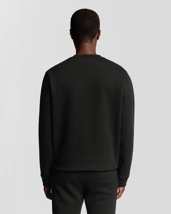 Lyle & Scott Diagonal Weave Crew Neck Sweatshirt Lacquer