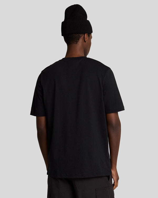 Lyle & Scott Embroidered Badge Graphic T-Shirt Jet Black